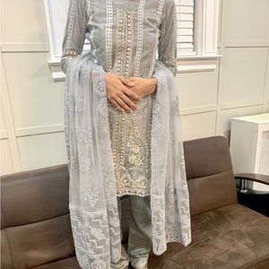 Fancy Pakistani Embellished Dress Wedding Indian Party Wear Shalwar Kameez